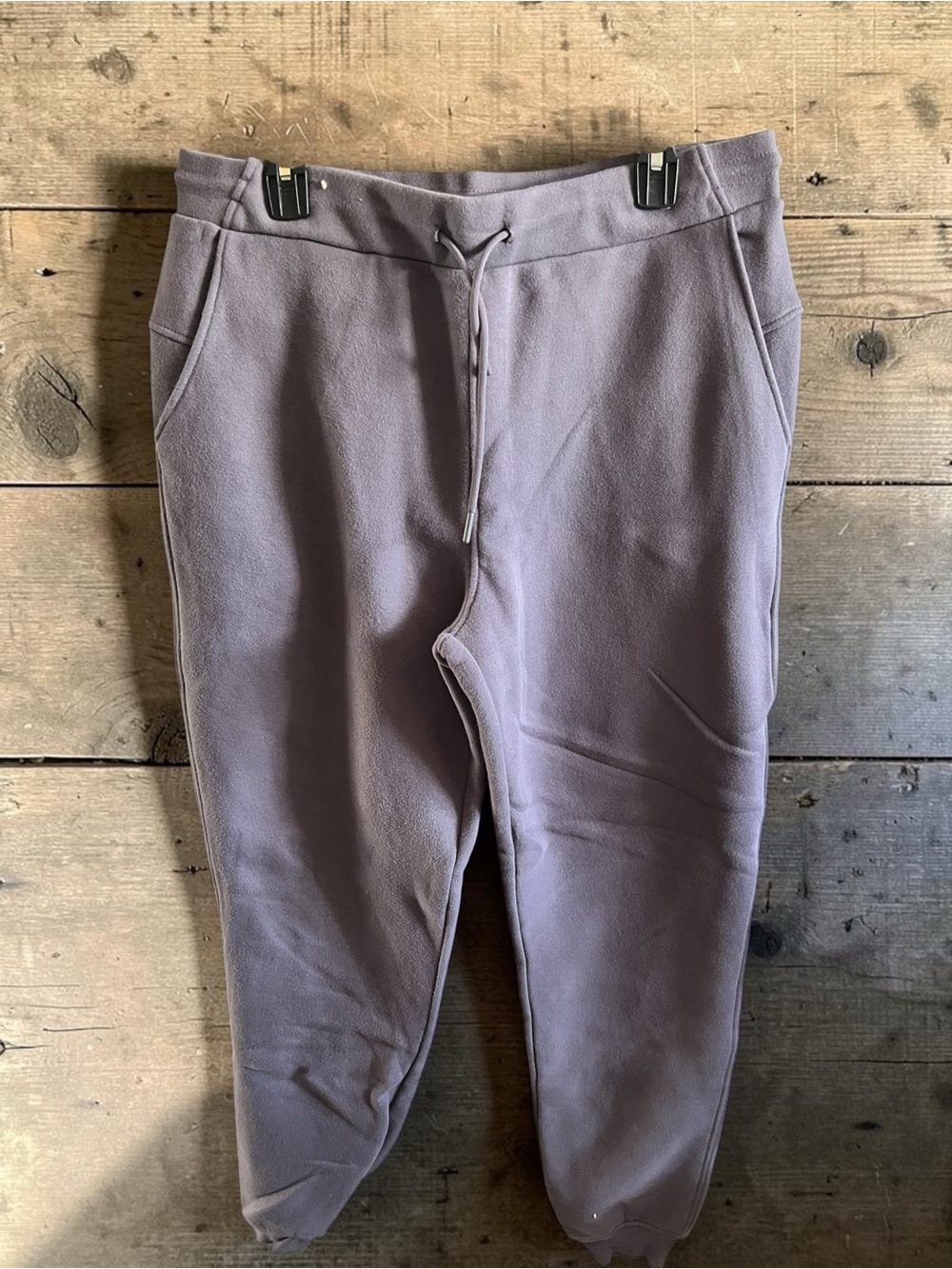 Mono B Lavender Gray Drawstring Joggers
